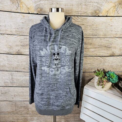 Disney Parks Walt Disney World Hoodie Pullover Mickey Hoodie Grau Größe Large