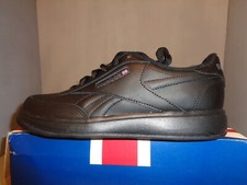 Size 6 Womens Reebok CL ACE Classics Classic Black Leather Shoes NIB New