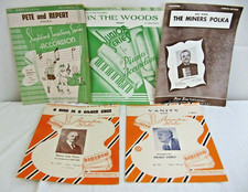 Set of 5 Ampco Accordion Sheet Music from the 1950's
