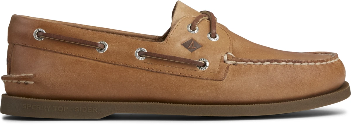 SPERRY Hombre Auténtico Original 2-Eye Barco Cuero Shoe-Nutmeg