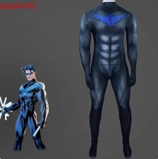Nightwing Dick Grayson Tights Robin Bodysuit Cosplay Jumpsuit Costume Halloween