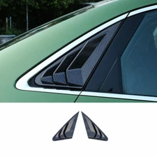 For Audi A3 S3 2014-2020 ABS Carbon Fiber Rear Side Window Quarter Louver Cover