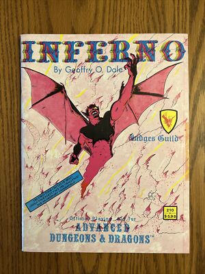 INFERNO Judges Guild #210 Dungeons & Dragons 1980 Vintage 1st print!