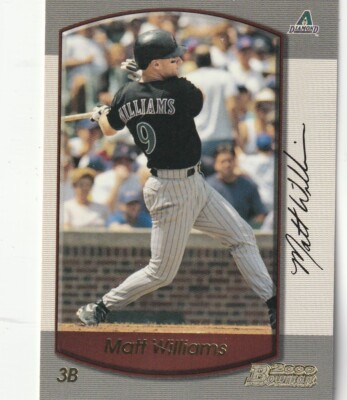 FREE SHIPPING-MINT-2000 Bowman Matt Williams #82 DIAMONDBACLS