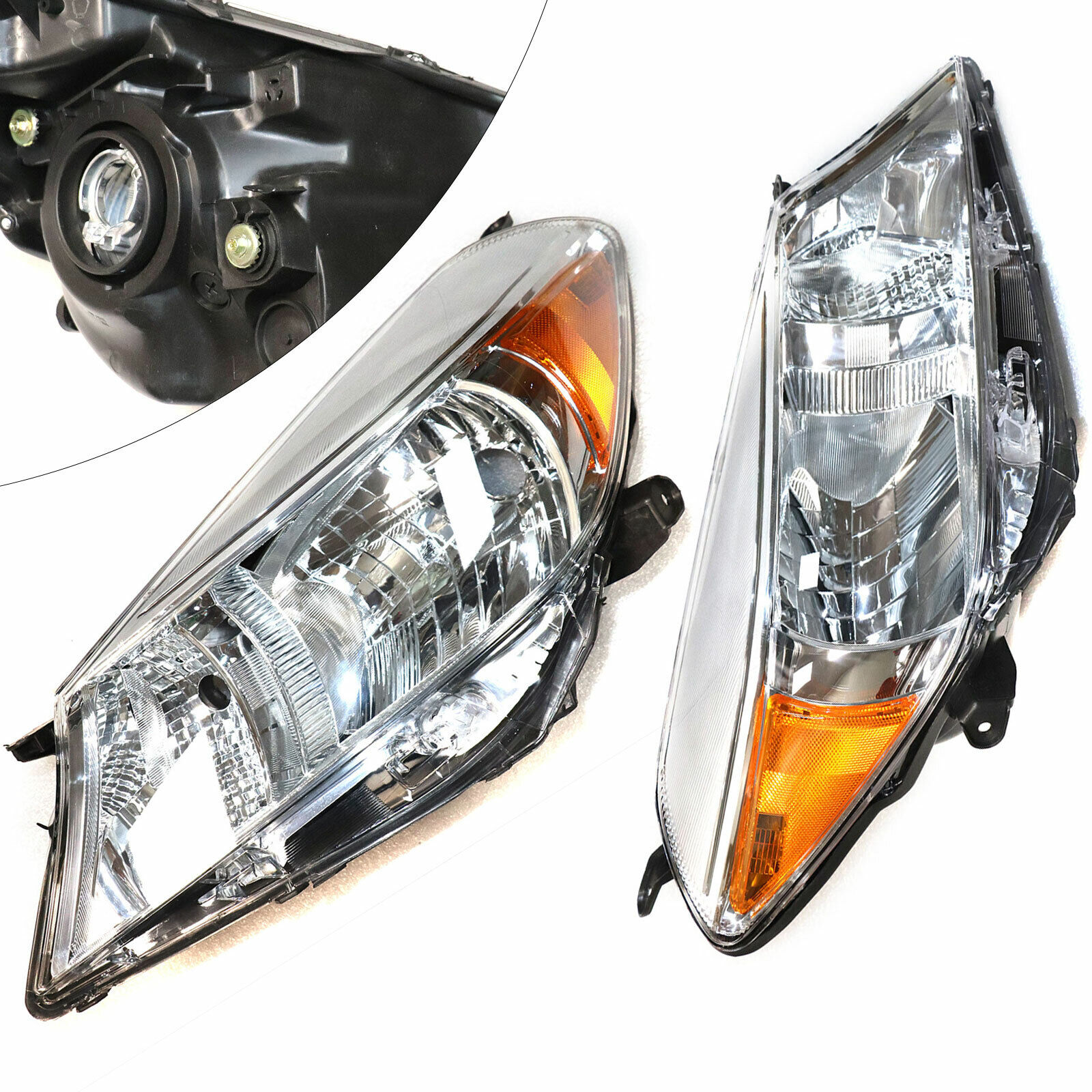 1 Pair Halogen Headlamps Headlights LH+RH Fit For 2012-2014 Toyota