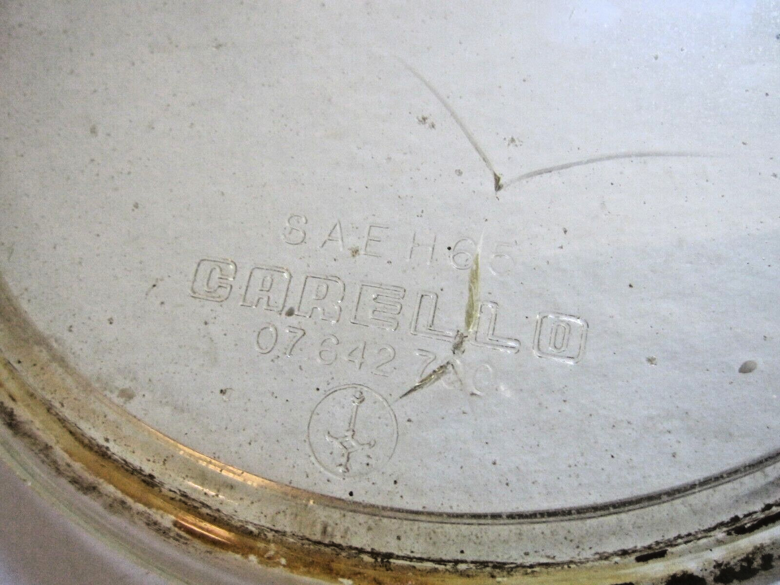 Fiat 850 Spider Lamborghini Miura Carello headlight glass cover as shown