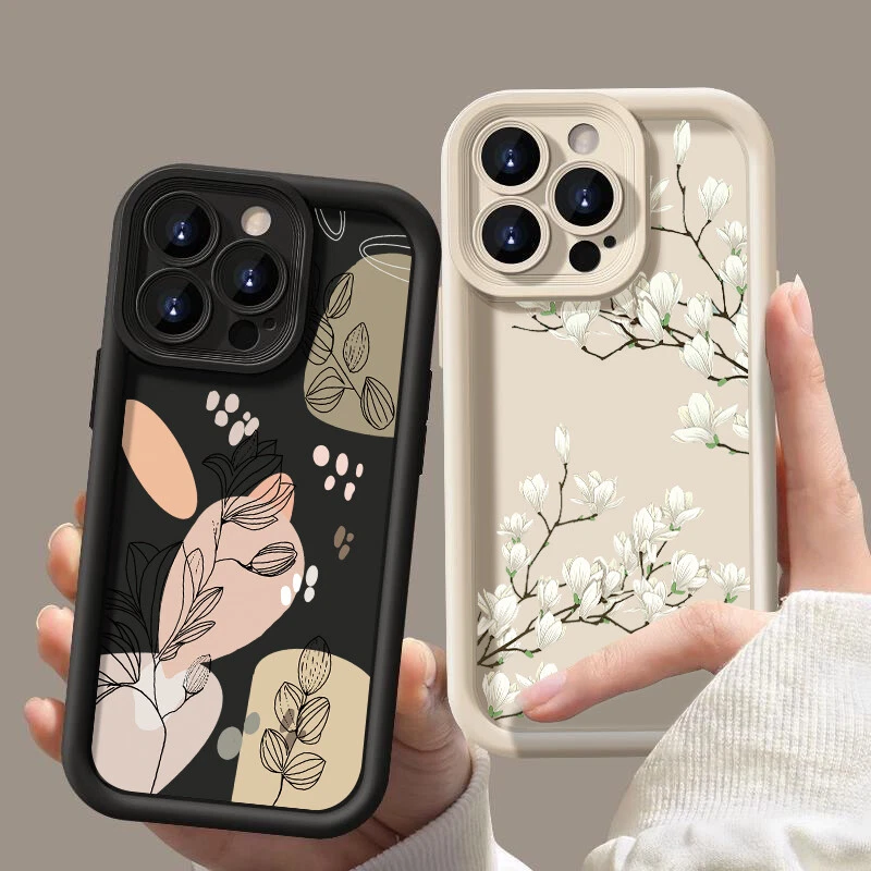 Flower Case For iPhone 16 15 14 13 Pro Max 12 11 16e Shockproof Soft TPU Cover - Image 3 of 4
