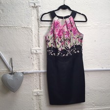 Coast Uk 10 Floral/black Wedding Event Occasion Party Night Out Christening