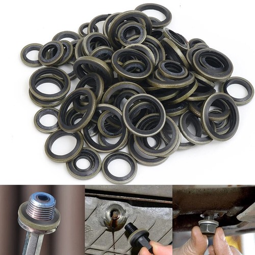 Car Oil Drain Gasket Kit Drainage Pad Rubber Plug Gasket Replace Washer Seal - Picture 10 of 12