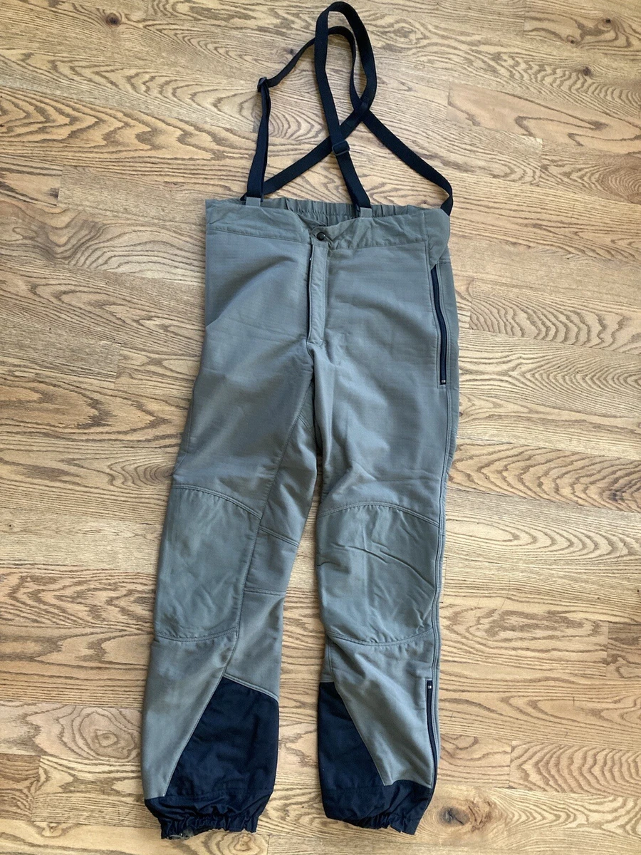 Patagonia MARS Pants Bibs 34 Green Hike Explore Insulated Climb Run Rare EUC