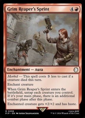 *MtG: 2x GRIM REAPER'S SPRINT - Commander Fallout Rare - magicman-europe*