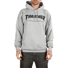 Felpa Con Cappuccio Thrasher Skate Mag - Grigio Heather