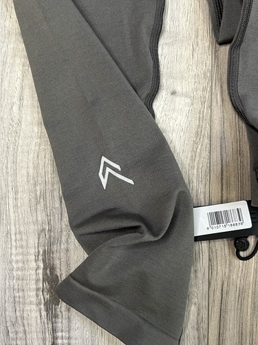 Oner Active Leggings Senza Cuciture Senza Sforzo Grigio Cenere Donna Medio Lungo - Nuovo - Foto 9 di 13