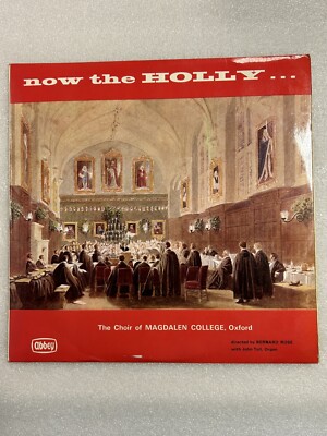 Magdalen College Choir Oxford - Now The Holly... (Vinyl) ABBEY 653 VG+/VG+