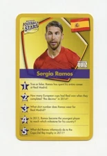 #TN16222 SERGIO RAMOS British Gold Quiz Soccer Card