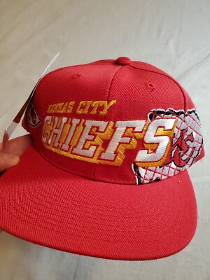 RARE NEW Vtg Pro Line 90s Kansas City Chiefs Sports Specialties Grid Shadow 
