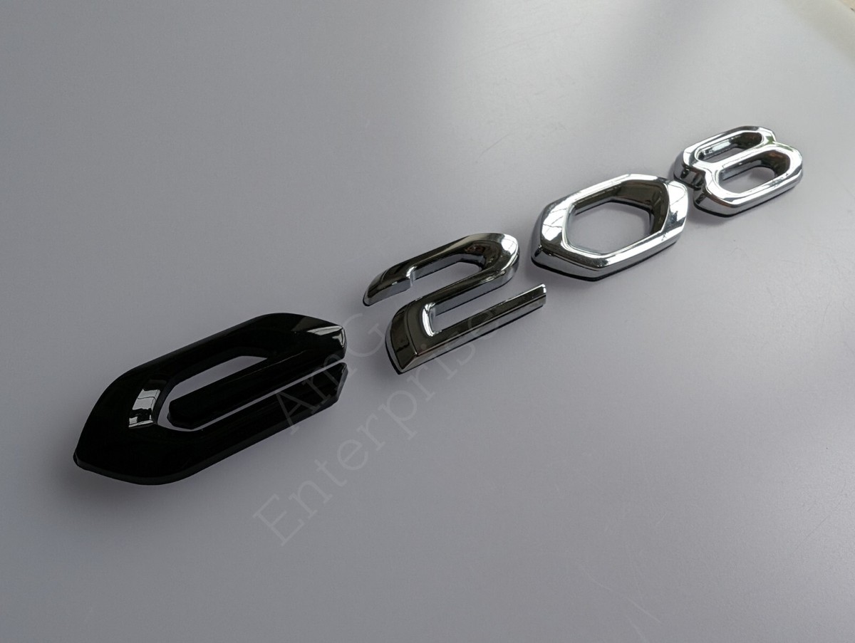 MCK Auto Heckklappen-Emblem Schwarz Für Peugeot 208 - Tuning Logo