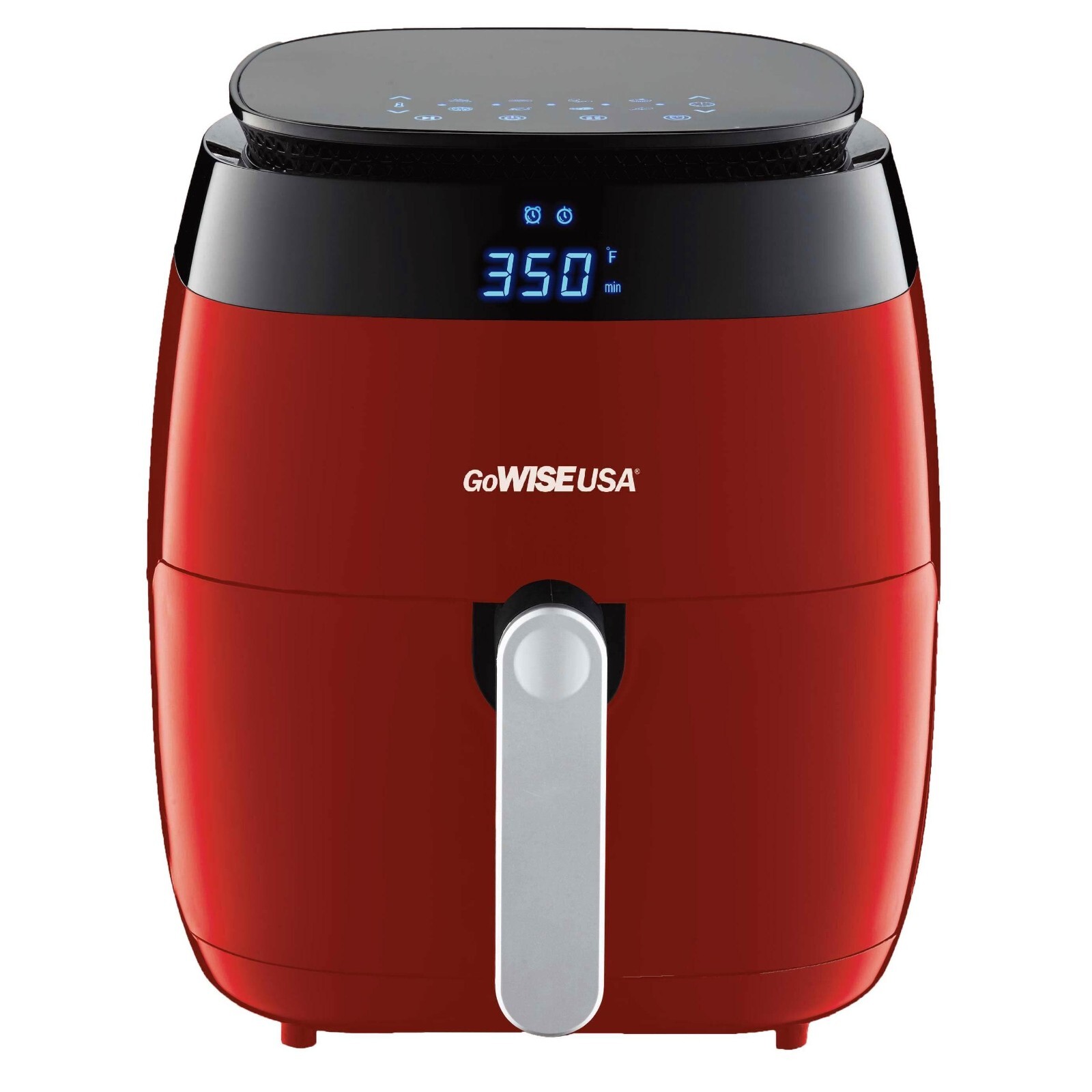 5 Qt. Red Air Fryer with Duo Touchscreen Display by GoWISE U