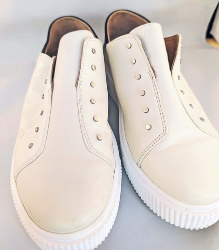 Mjus M08139-701 Latte & Nero Platform Slip on Leather Sneaker ITALY SZ36 - Picture 8 of 8