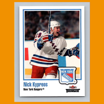 NHLカード Nick Kypreos #50 2002 Fleer Throwbacks New York Rangers Hockey