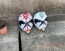 Maschera cosplay Dragon Ball nera Goku e bardana maschera viso completa