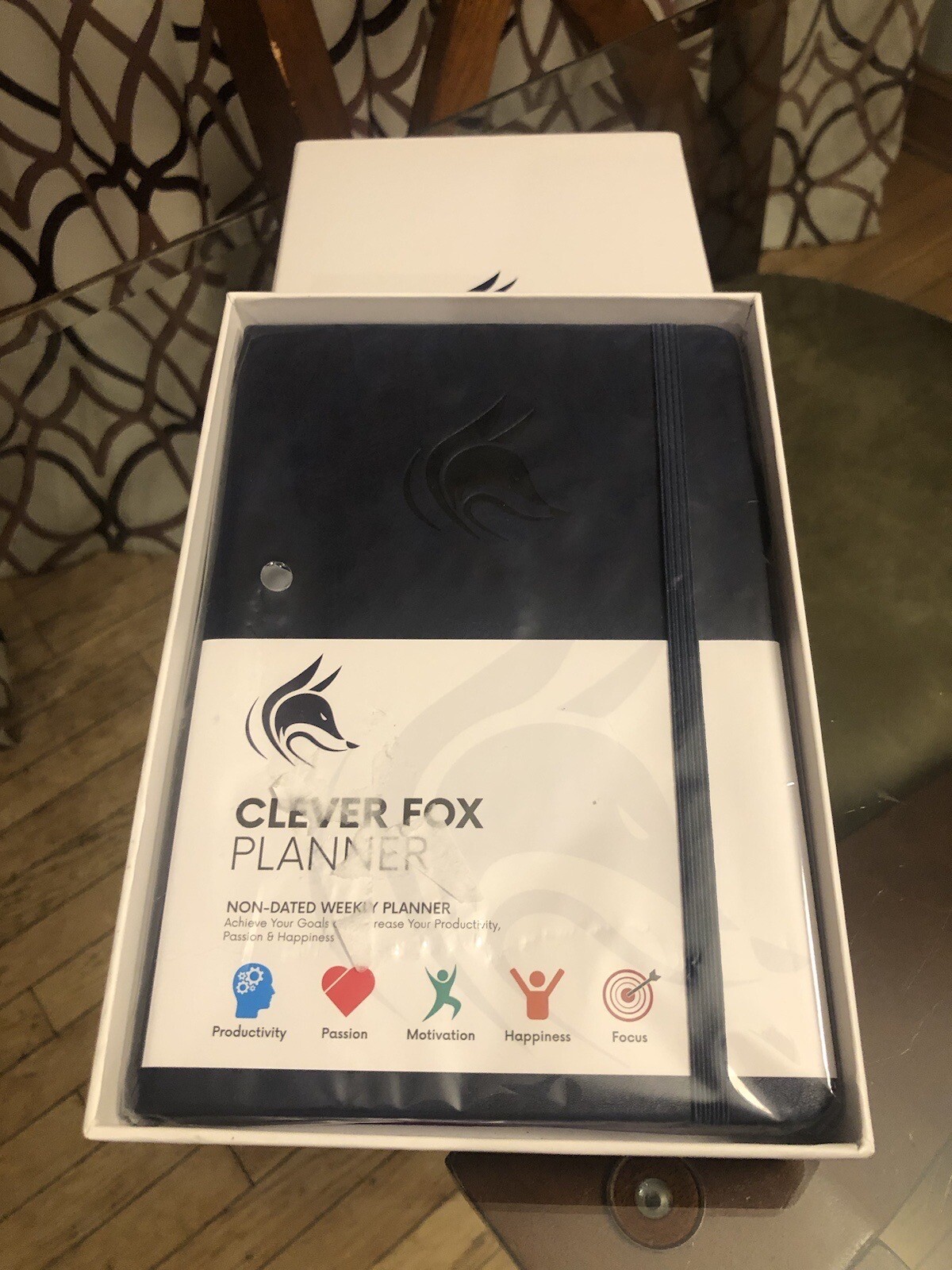 Clever Fox Non-Dated Weekly Planner,  New in Box 