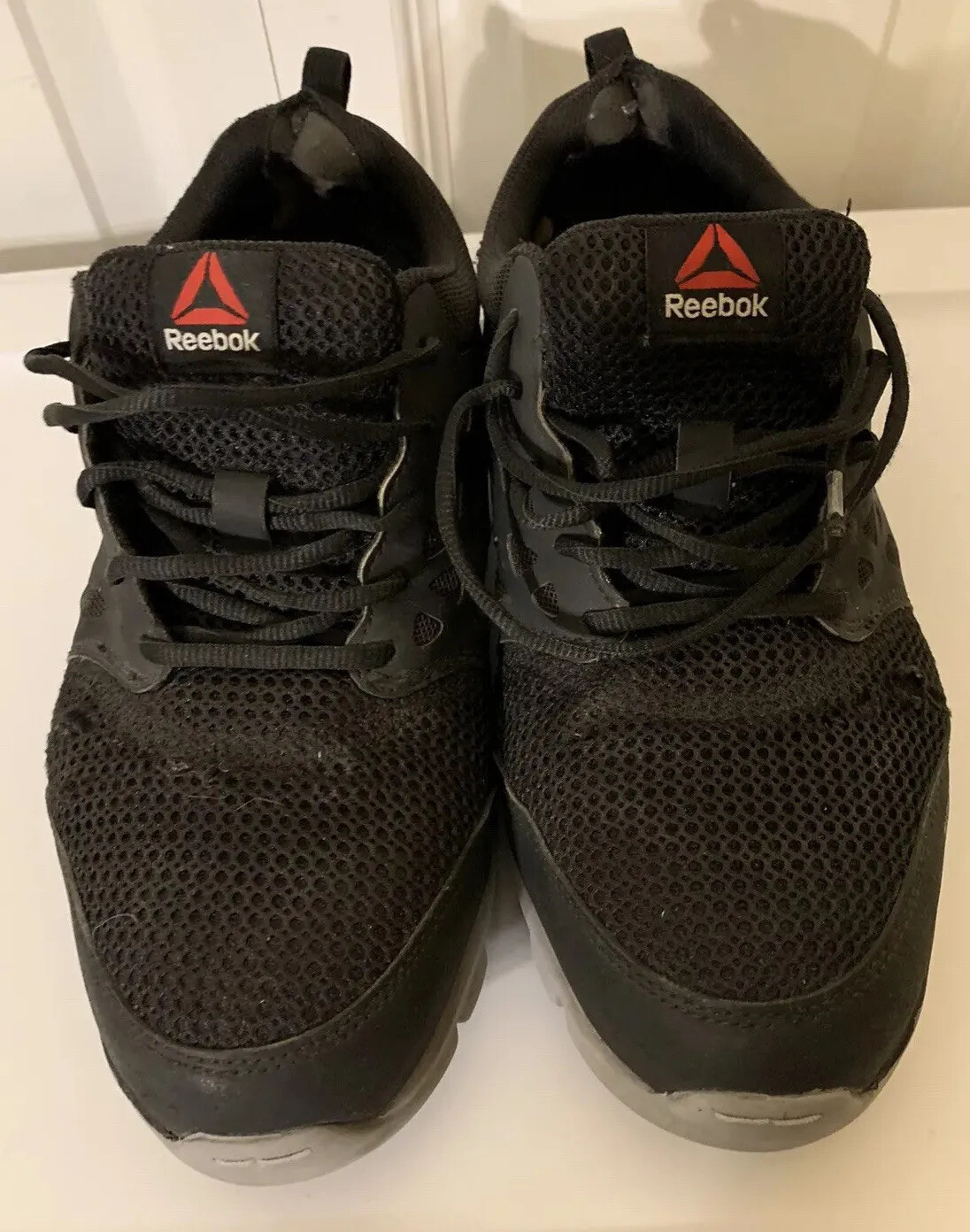 SAOLA Scarpa Reebok da uomo taglia 9 5 W in lega ammortizzata sublite nera