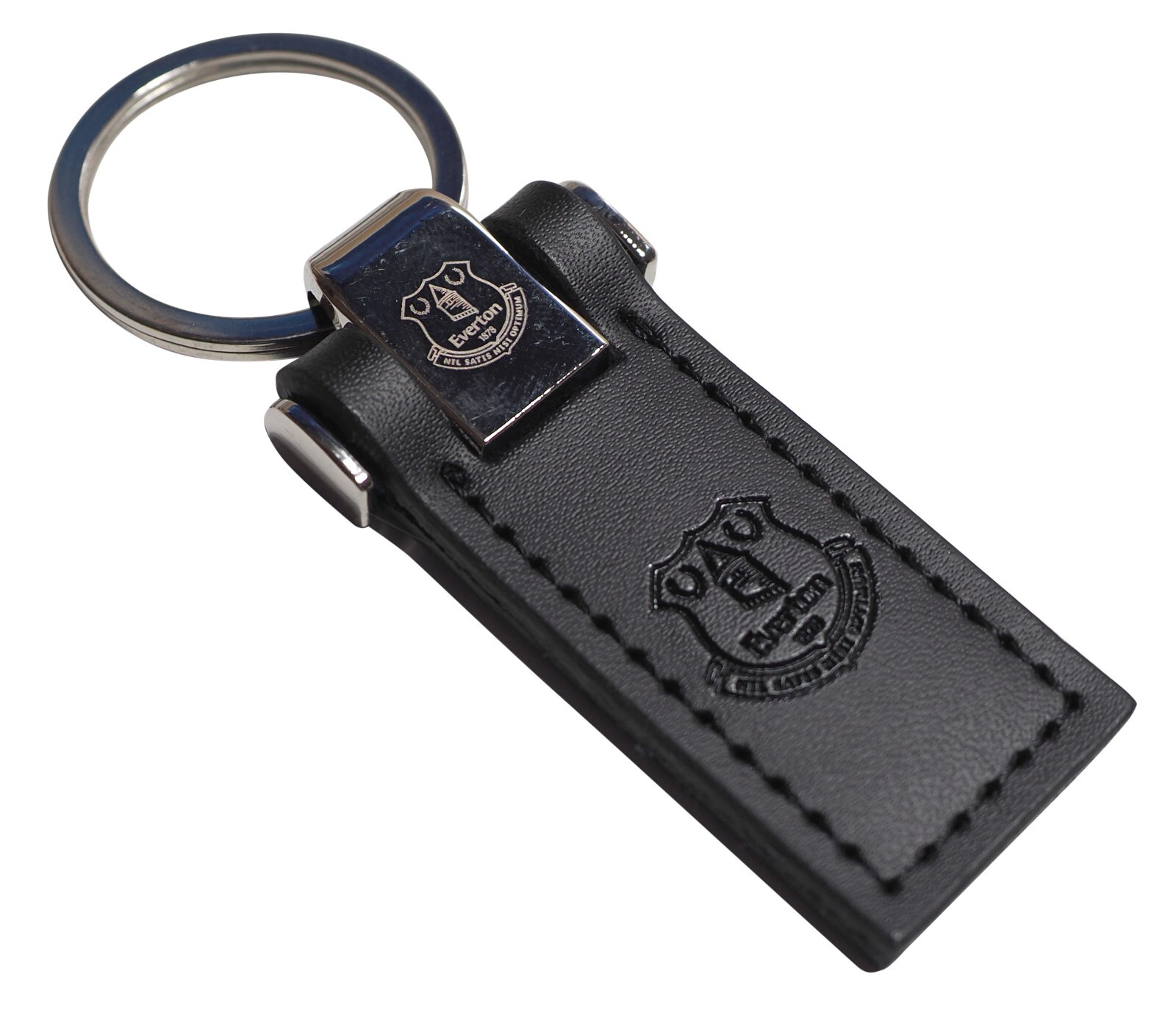 Everton FC Leather Key Fob Keyring In A Gift Box Birthday/Xmas Official Licensed