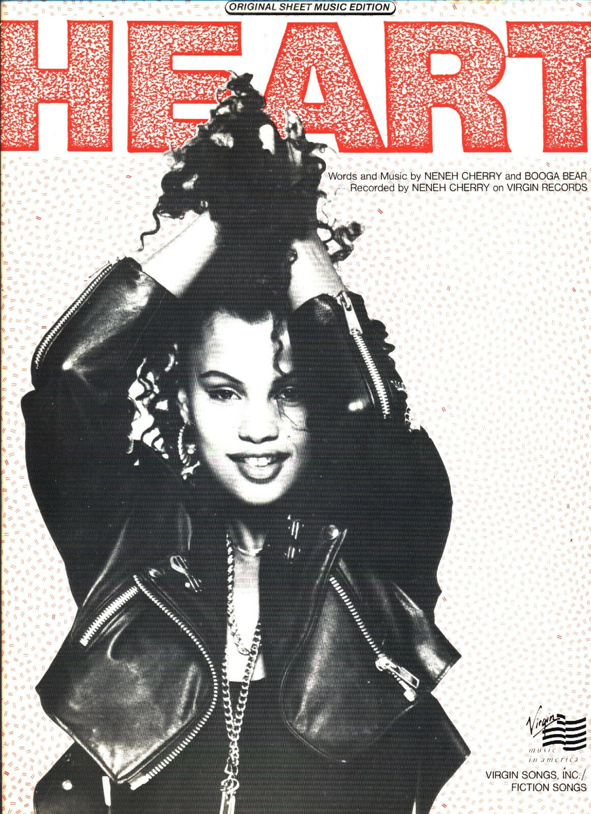 NENEH CHERRY HEART SHEET MUSICPIANO/VOCAL/GUITAR/CHORDSRARE1989NEW