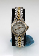 Bulova Marine Star Watch Women Silver Gold Stainless St 100m Date White Quartz
