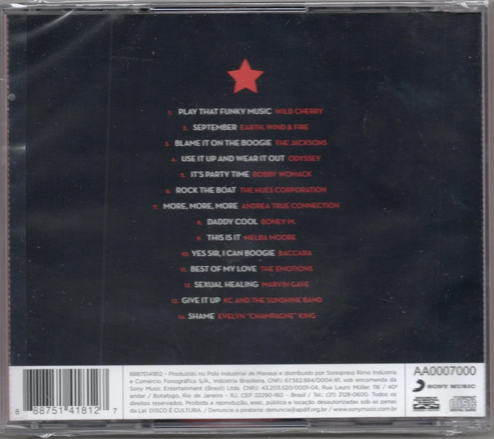 Disco CD Mega Hits Brand NewMade In Brazil Marvin Gaye Earth, Wind and Fire - Image 2 of 2