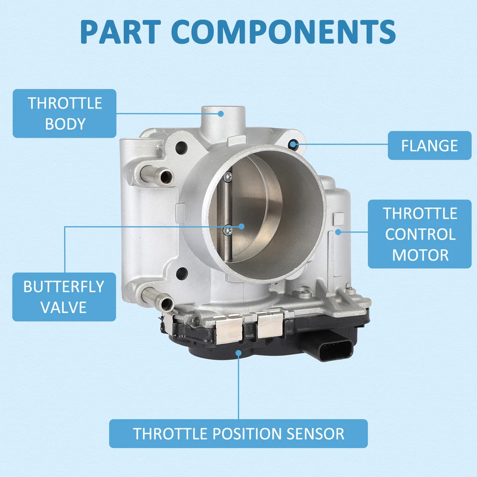 Throttle Body For Mazda 3 2007-2013 Mazda CX-7 2007-2012 Mazda 6 2006-2007 2.3L - Imagem 3 de 4