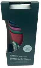 Starbucks Holiday Winter 2021 Color Changing Reusable Hot Cups 6 pack - Gift Set