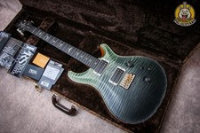 PRS USA Paul Reed Smith Biblioteca Legno Personalizzata 24 Satinato "Trampas Verde Fade + Ebano