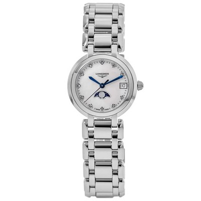 New Longines Primaluna Moonphase Mother of Pearl Women's Watch L8.115.4.87.6