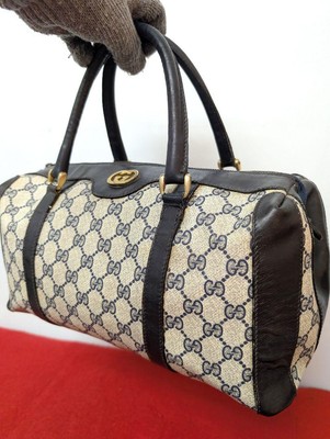 Gucci GG pattern mini Boston bag handbag Old Gucci vintage USED