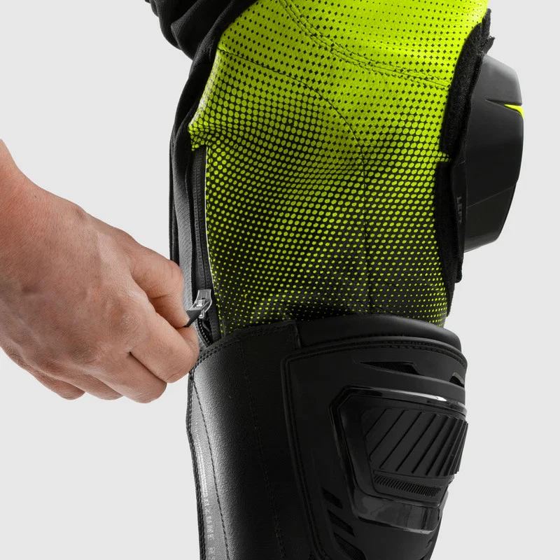 Rebelhorn Inferno Moto Leather Black White Fluo Yellow, photo 9 of 12