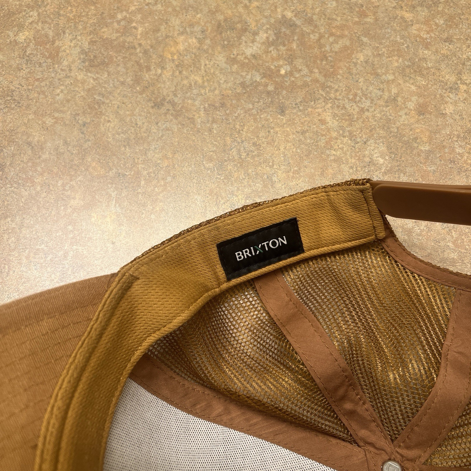 Brixton Hat Cap Snapback Brown Square Patch Truck… - image 8