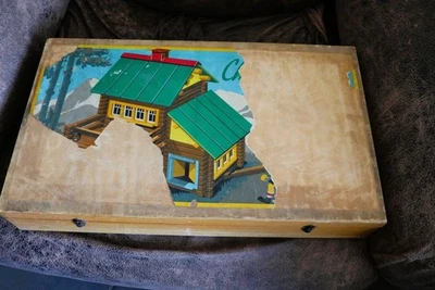 Jeu de construction vintage CHALET SUISSE Jeujura - Photo 1/4