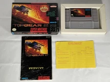 Top Gear 2 (Super Nintendo Entertainment System, 1993) Complete