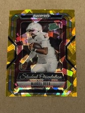 2025 Panini Prizm DP Marcel Reed Gold Ice Prizm Student O Rated Prospect Card 4