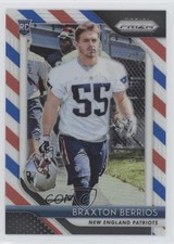 2018 Panini Prizm Rookie Red White & Blue Prizm Braxton Berrios #287 wd9