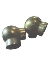 Vintage Brass Ball Elbow Fittings 1.5 Opening...