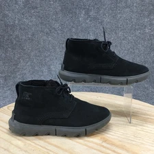 Sorel Boots Womens 7.5 Black Explorer II Drift Waterproof Suede Sherpa NL4881010