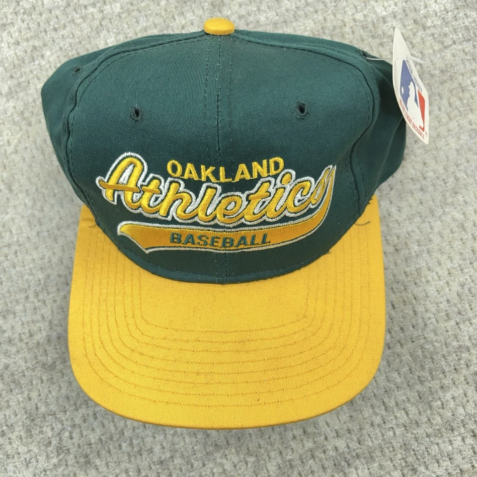 De Colección Oakland Atletismo Gorra Gorra SnapBack Años 90 Starter Script Barrido de Colas Broto SNAP Foto 4 de 4