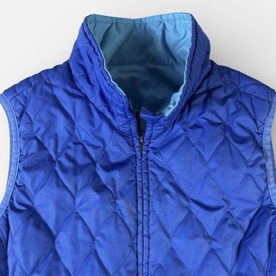 LL Bean Womens Puffer Vest Size Small Blue