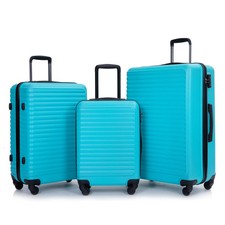 Travelhouse TH2085LG 3 Piece Luggage Set Hardshell Lightweight Suitcase with TSA