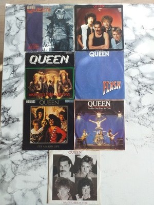 queen vinyl Singles 45U/min 7 Inch EMI schwarz Original Erstausgaben