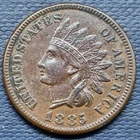 1885 Indian Head Cent 1c AU #101557