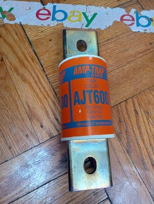 GOULD SHAWMUT AJT600 AMP TRAP 2000 DUAL ELEMENT TIME DELAY FUSE 600A 600VAC